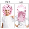 AWAYTR Long Toddler Silk Bonnet for Sleeping Elastic Satin Bonnets