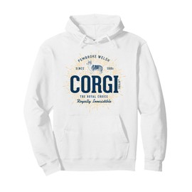 Retro Styled Pembroke Welsh Corgi Vintage Pullover Hoodie