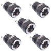 2.1mm x 5.5mm Round Panel Chasis Mount Female Socket DC
