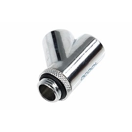 Alphacool 17062 HF Y-45° Verbinder - G1/4 drehbar - 2X Innen 1x Außengewinde - Chrome Wasserkühlung Anschlüsse