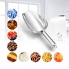 Stainless Steel Scoop Set of 3 (3-5-8 Ounce), E-far Small