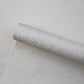 55'' x 80'' PU Faux Synthetic Leather Sheets | 1.1mm Thick | Ideal for Upholstery, DIY Crafts, Hat Making, Hair Crafts, Sewing, Shoe Making (Light Grey)