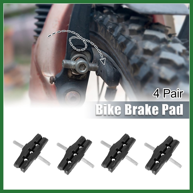 Motoforti 4 Pair Bike Cantilever Brake Pads Threadless Post Mountain