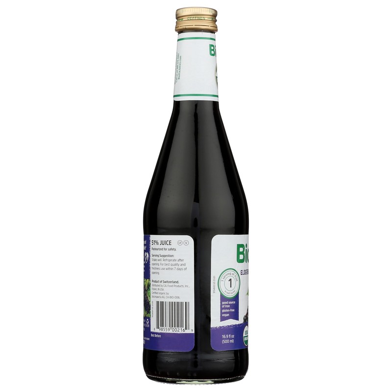Biotta Naturals Elderberry Juice, 16.9 Ounce