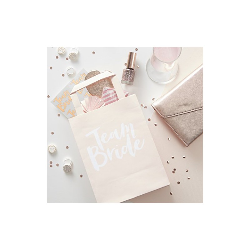 Ginger Ray Pink Team Bride Party Bags x 5 -