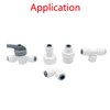 Qrity 1/4" Inline Tap/Shut-Off Valve/Isolation Valve, Reverse Osmosis Water Filtration
