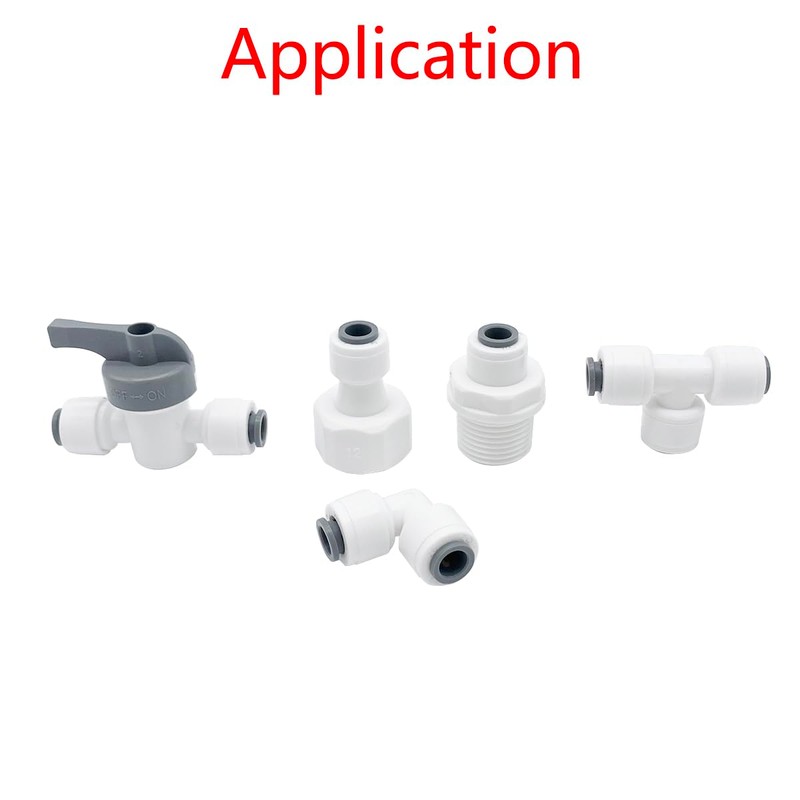 Qrity 1/4" Inline Tap/Shut-Off Valve/Isolation Valve, Reverse Osmosis Water Filtration