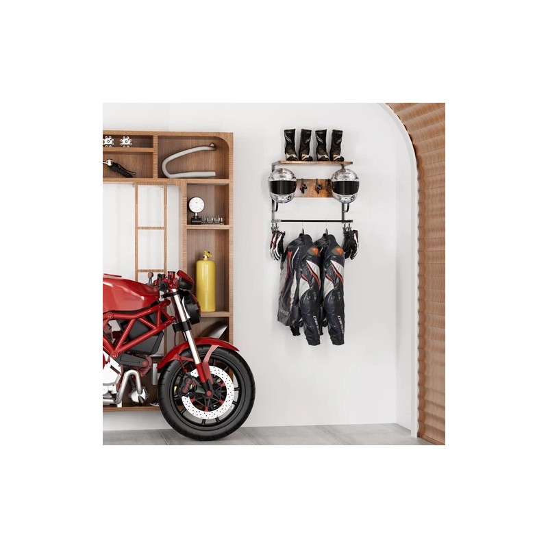 OMISRUIS Motorcycle Helmet Holder Wall Mounted Helmet Holder Wall Mount