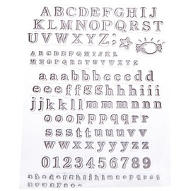 Artemio Clear Stamps Alphabet IV, Transparent