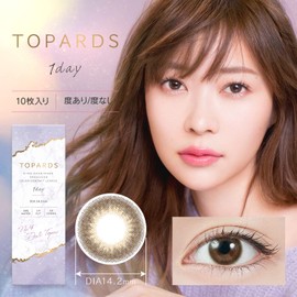 カラコン TOPARDS トパーズ 指原莉乃 さっしー ワンデー 10枚入り デートトパーズ（度あり）[-8.00]