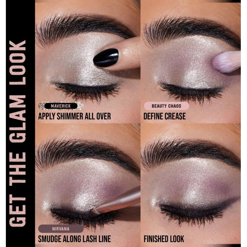 Paleta Huda Beauty Pretty Grunge, Color Multicolor Multi