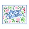 Spellbinders Merry Christmas Foliage Stencil, Clear