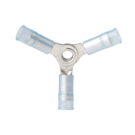 Ancor 230510 Marine Grade Electrical Nylon Insulated Double Crimp Funnel Entry 3-Way Connector (16 to 14-Gauge)
