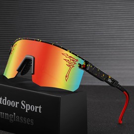 ACEXPNM Two Sizes Baseball Sunglasses For Adults and Youth Boys Girls Kids UV400 Men Women Outdoor Sports Sun Glasses (CA6)