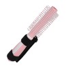 Handicapped Auxiliary Comb Portable Plastic Handle Comb Hair Brush for