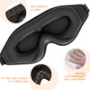 WLLHYF Silk Sleep Mask, 3D Stereo Deep Sleep Eye Mask