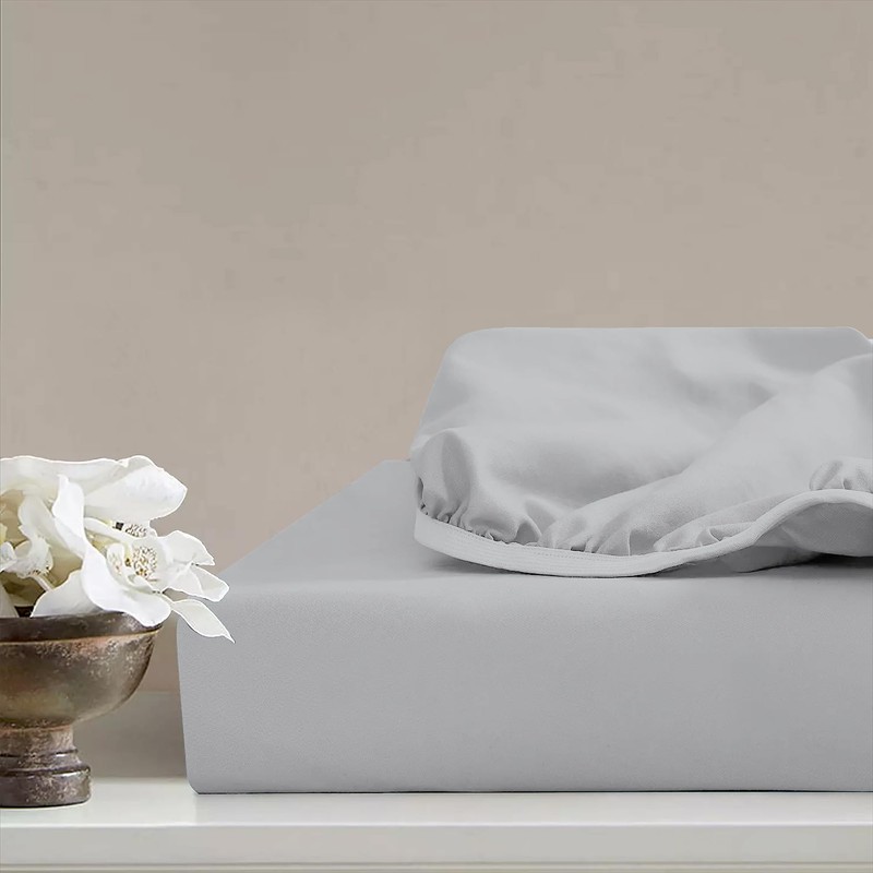 Purity Home 100% Cotton Fitted Sheet Single Bed 90 x