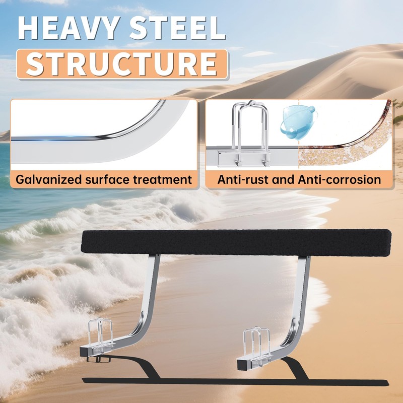 ECOTRIC 61" Adjustable Boat Trailer Bunk Board Guide-On Rails Rustroof