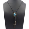 GelConnie Native American Bolo Tie Rodeo Cowboy Corbata de piel