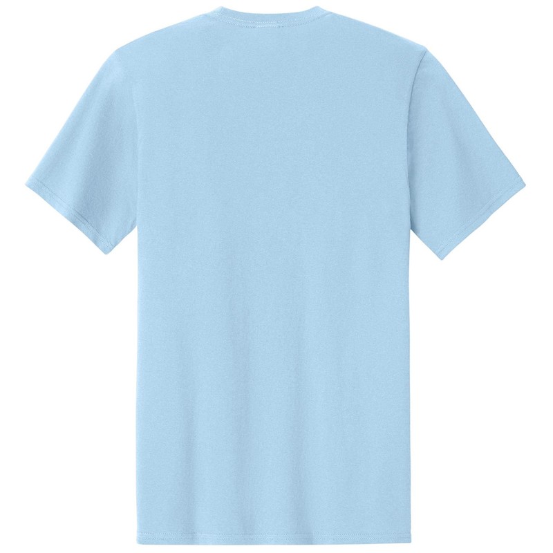 Joe's USA Lightweight Easy Cotton Tee-M-Ice Blue