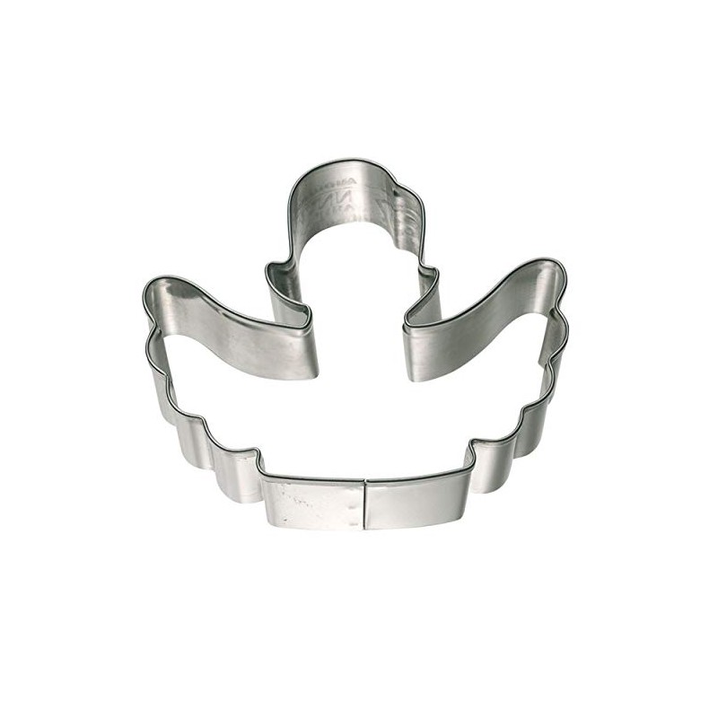 Birkmann 1010693610 Cherub, Grey Plastic Cookie Cutters, 5 x 3