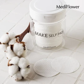 Mediflower 메디플라워 메이크 셀프 패드 본품 100매x2 / 화장솜 클렌징패드 토너패드 Medi Flower Make Self Pad Main Product 100 Sheets x 2 / Cotton Cleansing Pad Toner Pad
