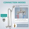 Aolemi Outdoor Shower Fixtures with Handheld,Hot and Cold,Brushed Nickel |