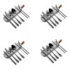 Bluelander Juego De Cubiertos De Acero Inoxidable Portátil De 32