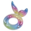 Swimming Ring Sparkling Sequins Rainbow Gradient Wings Swimming Ring Summer