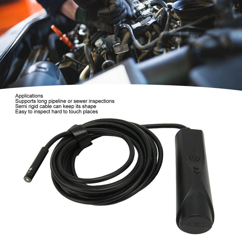 WiFi Borescope 1080P Dual Cameras IP67 Waterproof Wireless Inspection Endoscope