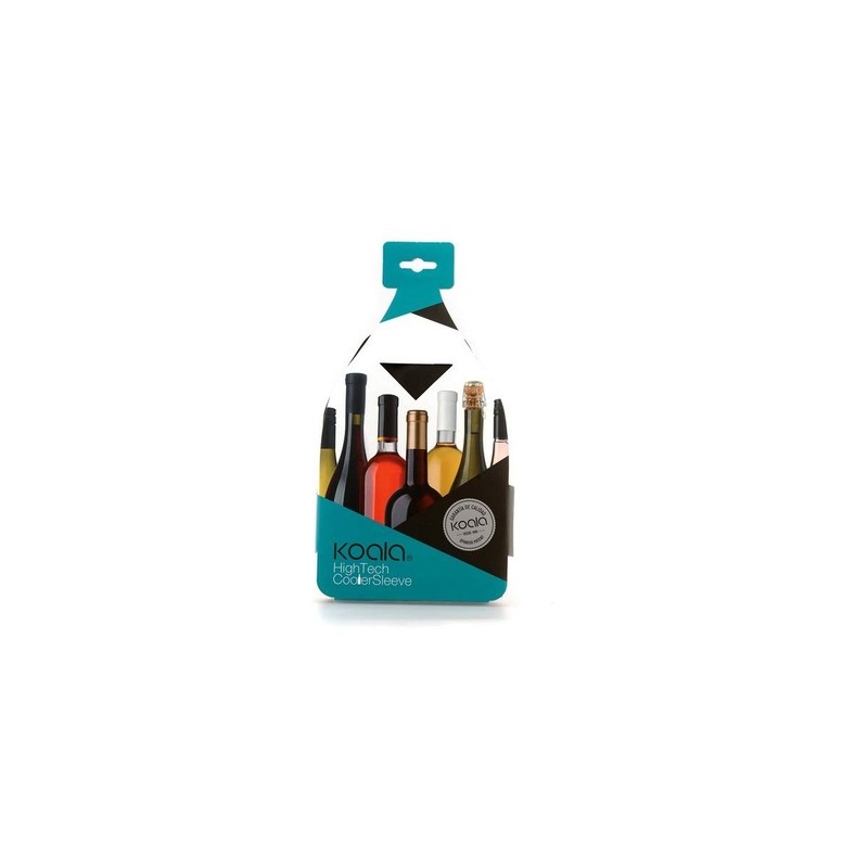 Koala High Tech-Black Wine & Champagne Wrap-1Piece, Plastic Gel Cooler,