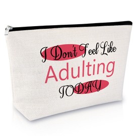 Funny Gifts for Women Novelty Makeup Bag Humorous Sarcastic Gift for Her Friendship Gifts for Best Friends Bestie Cosmetic Bag Birthday Christmas New Year Gift for Sister Zipper Travel Toiletry Pouch