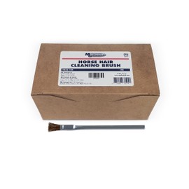 MG Chemicals - 855-144 (Acid) Horse Hair Cleaning Brushes, (Box of 144) 6" Tin Handle, 3/4" Trim Length, 1/4" Length x 3/8" Width Brush Face