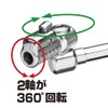 STRAIGHT 15-1500 Tire Air Chuck One-Touch Type Swivel Head 1/4