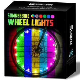 Sumree LED Bike Wheel Lights, 2-Tire Pack Bicycle Lights with Batteries Included - Stocking Stuffer Birthday Gift for Kids, Adults, Boys, Girls - Color: Color-Chang