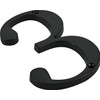 Distinctions 843143 Black Flush-Mount 4-Inch House Number 3
