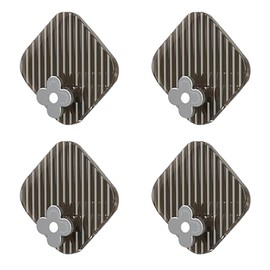 8 Pack Adhesive Utility Hooks, Heavy Duty Hooks Robe Towel Hooks Waterproof Adhesive Wall Hooks for Home Bathroom Kitchen Office and Living Room (Grey)