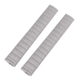 2Pcs Extra Long Car Seat Belt Pads - 33cm Soft Comfort Car Seatbelt Covers for Adults Kids, Seat Belt Strap Cushion for Sedan/SUV/Trucks, Car Seatbelt Padding Accessories for Women Men, Grey