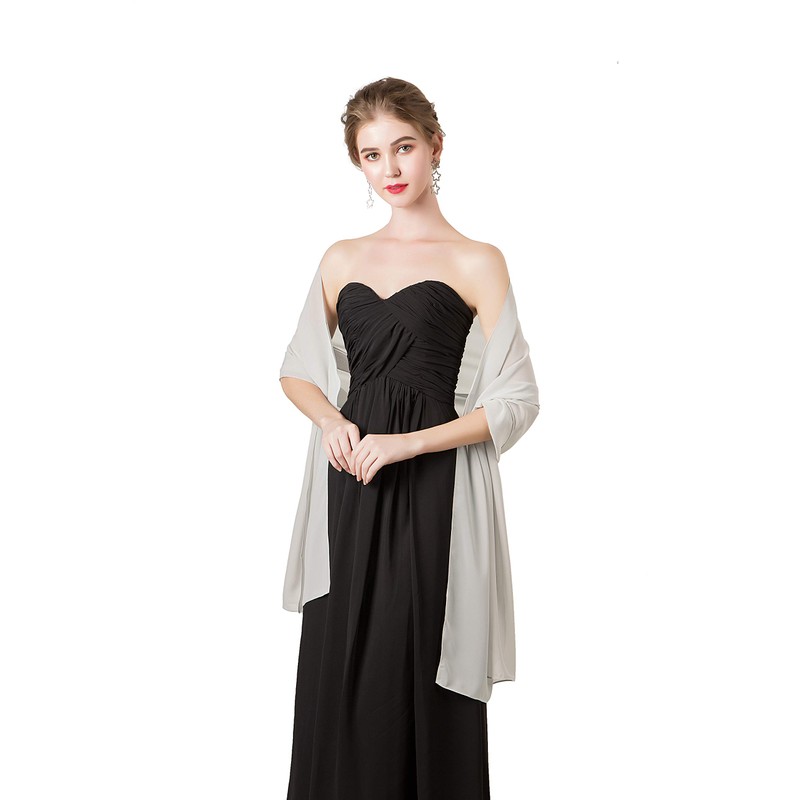 olyrjie - Bufandas de gasa suave para vestidos de noche,