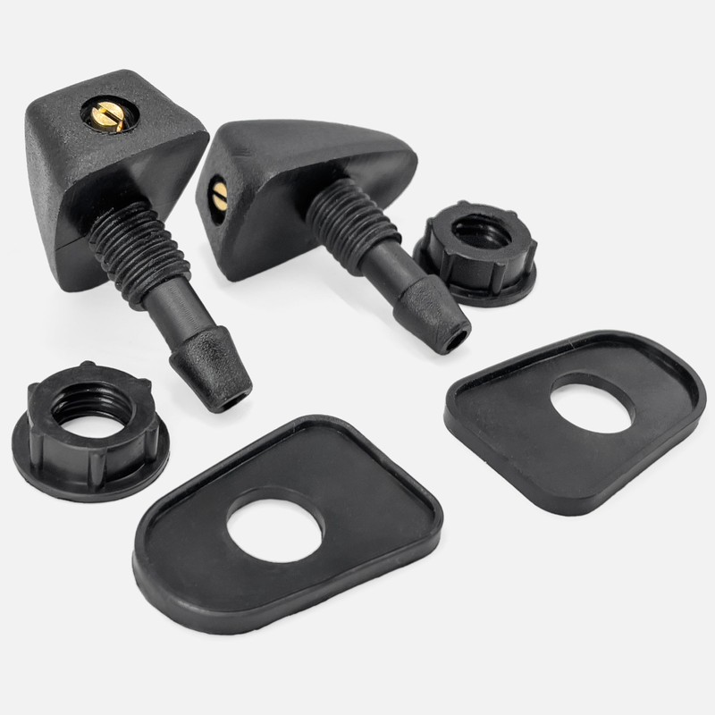 Click&Fit Universal Windshield Washer nozzles 2-Pack, Adjustable Wiper Water Sprayers,
