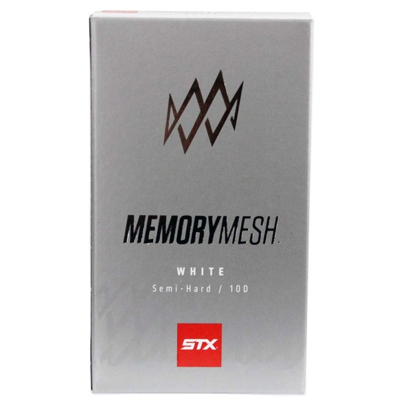 STX Lacrosse 10D Memory Mesh Packet, Attack/Midfield/Defense, White