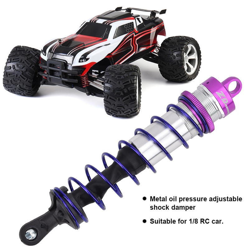 4pcs 1/8 RC Car Metal Oil Pressure Adjustable Front Shock
