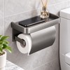 Toilet Paper Holder for Bathroom – Aluminum Alloy Self-Adhesive Wall