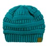 C.C Unisex Chunky Soft Stretch Cable Punto Cálido Fuzzy Forrado