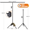 Forlogic Portable T-Shape Backdrop Stand Support Kit 8x7.2ft, Adjustable Photography