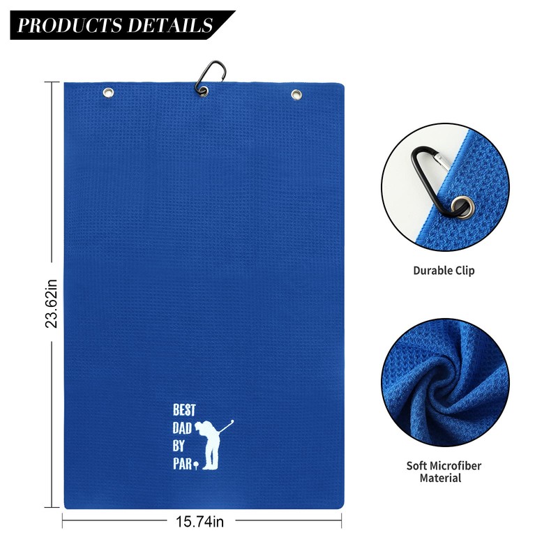 PLUJOYS - Toalla de golf para padres, color azul