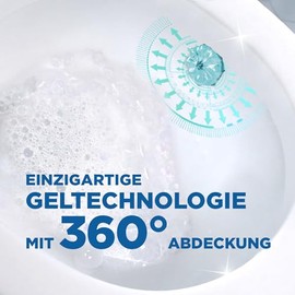WC-Ente Frische-Siegel Nachf√ºller, k√∂rbchenloser WC-Reiniger, 3 x 12 Gel WC-Steine, Bl√ºten-Oase Duft, 3er Pack (3 x 72 ml)