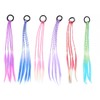 UEAVOID Pack of 6 Colourful Hair Strands Children's Braided Hair Pieces Twist Braid Elastic Rope Band Colour Gradient Girls Party Festival Decoration Gifts