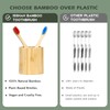 Isshah Kids Bamboo Toothbrushes Plant-Based Bristles Eco-Friendly Compostable Natural Toothbrushes
