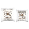 Chilean Recluse Spider Throw Pillow